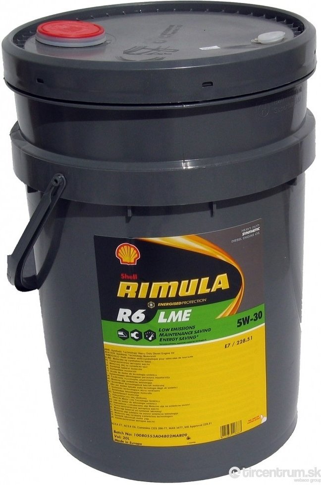SHELL Rimula R6 LME 5W-30 20L — 1autodiely.sk