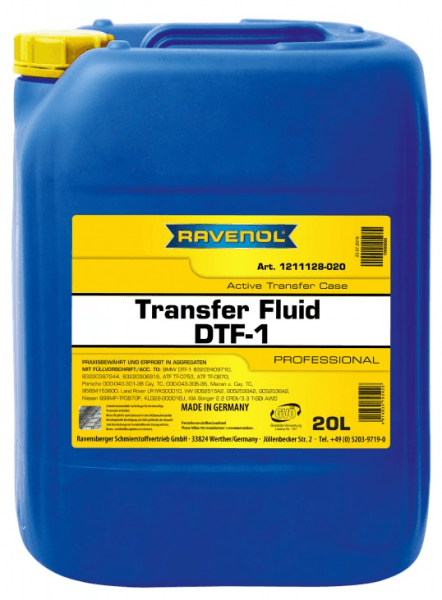 Převodový olej Ravenol Transfer Fluid DTF-1, 20L — Autodíly PEMA