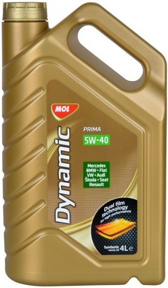 Motorový olej MOL Dynamic Prima 5W-40, 4L — Autodíly PEMA