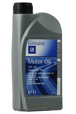 GM Supreme Plus, 5W40, 1l, motorový olej OPEL — Autodíly-Fojtík