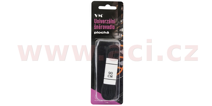 tkaničky černé ploché VM 125cm