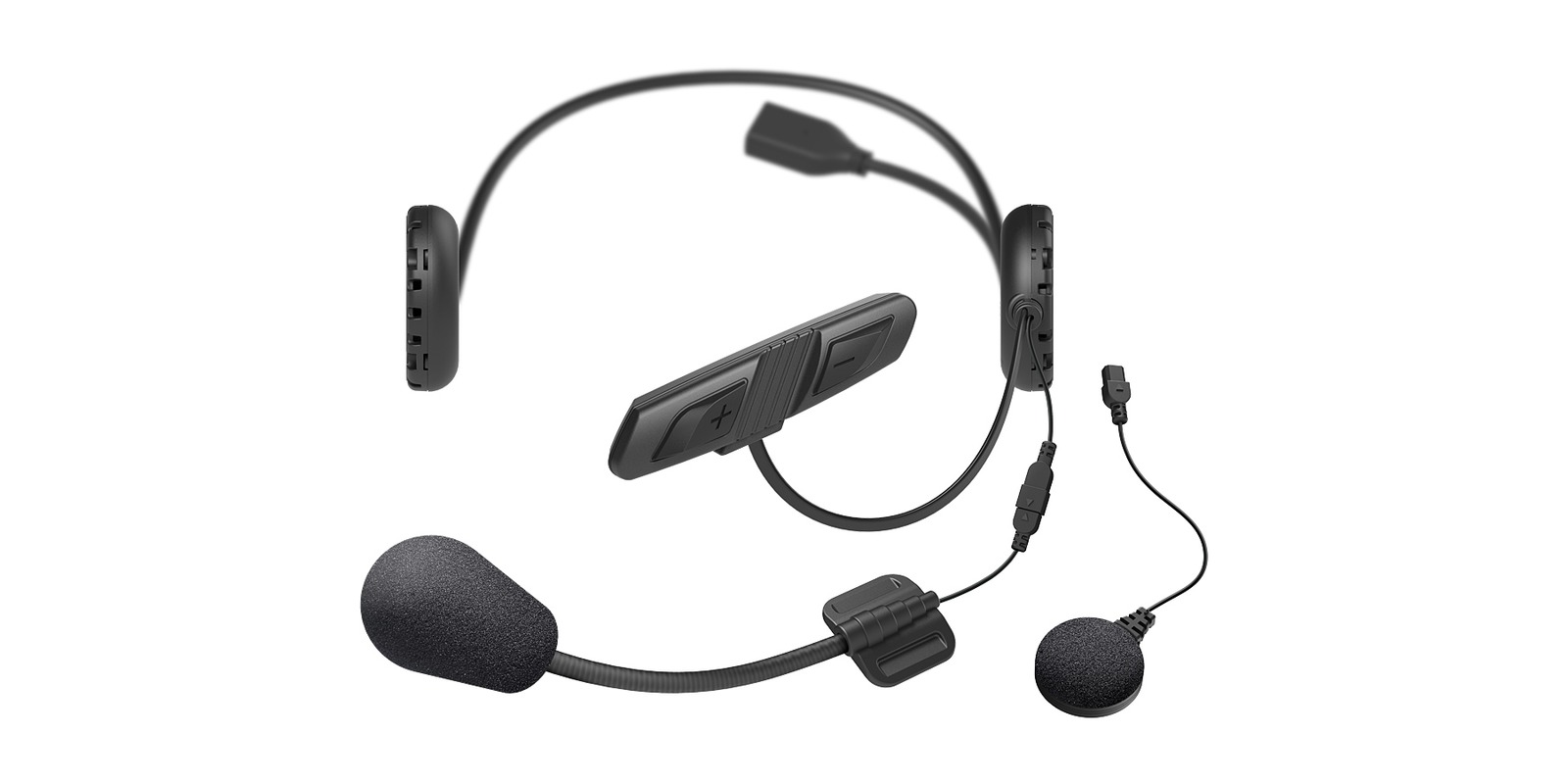 Bluetooth handsfree headset 3S PLUS pro skútry pro integrální přilby (dosah 0,4 km) včetně pevného mikrofonu, SENA