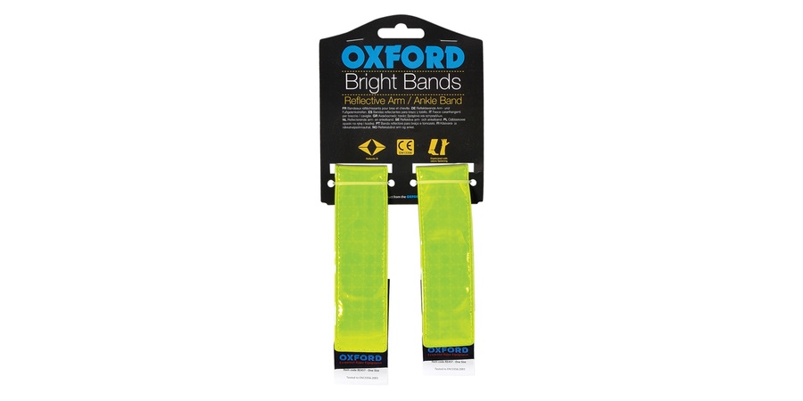 reflexní pásky Bright Bands na suchý zip, OXFORD - Anglie (žlutá fluo, pár)