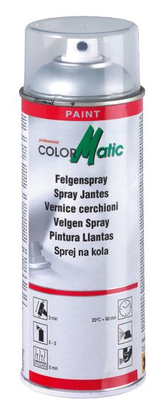 Spray vopsea neagra pentru jante COLORMATIC 400ml
