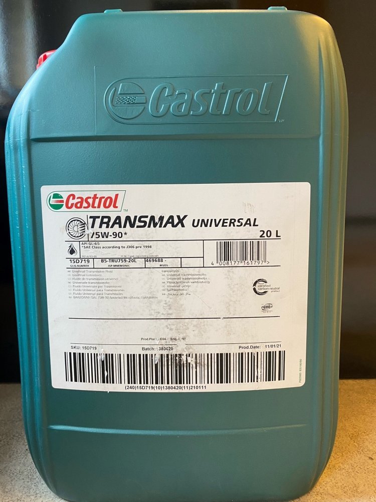 Castrol gearolie Universal 75W90 - 20 liter — Carproff