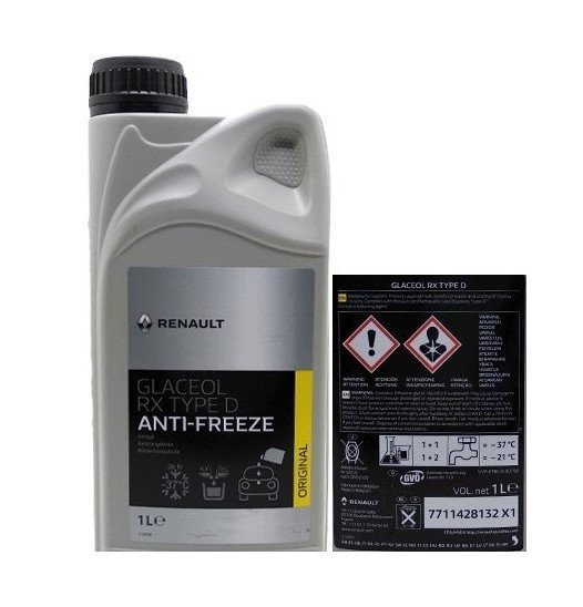 Chladící kapalina Renault Glaceol RX Type D koncentrát 1L 7711428132 ...