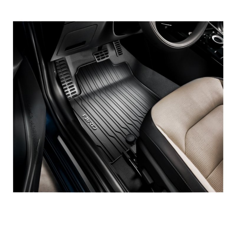 FSW - Tailored Mats - Fits KIA Niro Hybrid 2016-2020 - Black Carpet - Anti Slip Mat - Non Slip Car Floor Mat, Fitted With Clips & Granulated Backing - 4 Pc Floor Mat