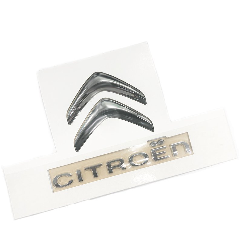 Car Emblems Logo Badge For Citroen C1 2014-2023,Logo Hood Trunk Rear Hatch Deck Lid Sticker Replacement Metal Logo 3D Exterior Accessories