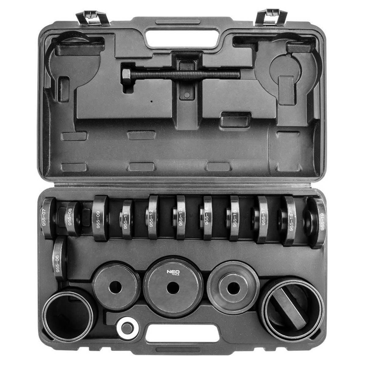 NEO TOOLS 11-690 Sada na demontáž a instalaci ložisek, 22 ks